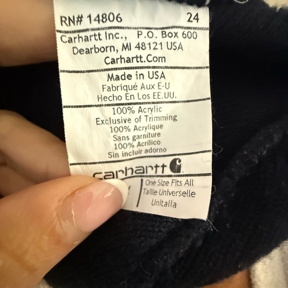Carhartt Dark Blue Beanie - Picture 4 of 4